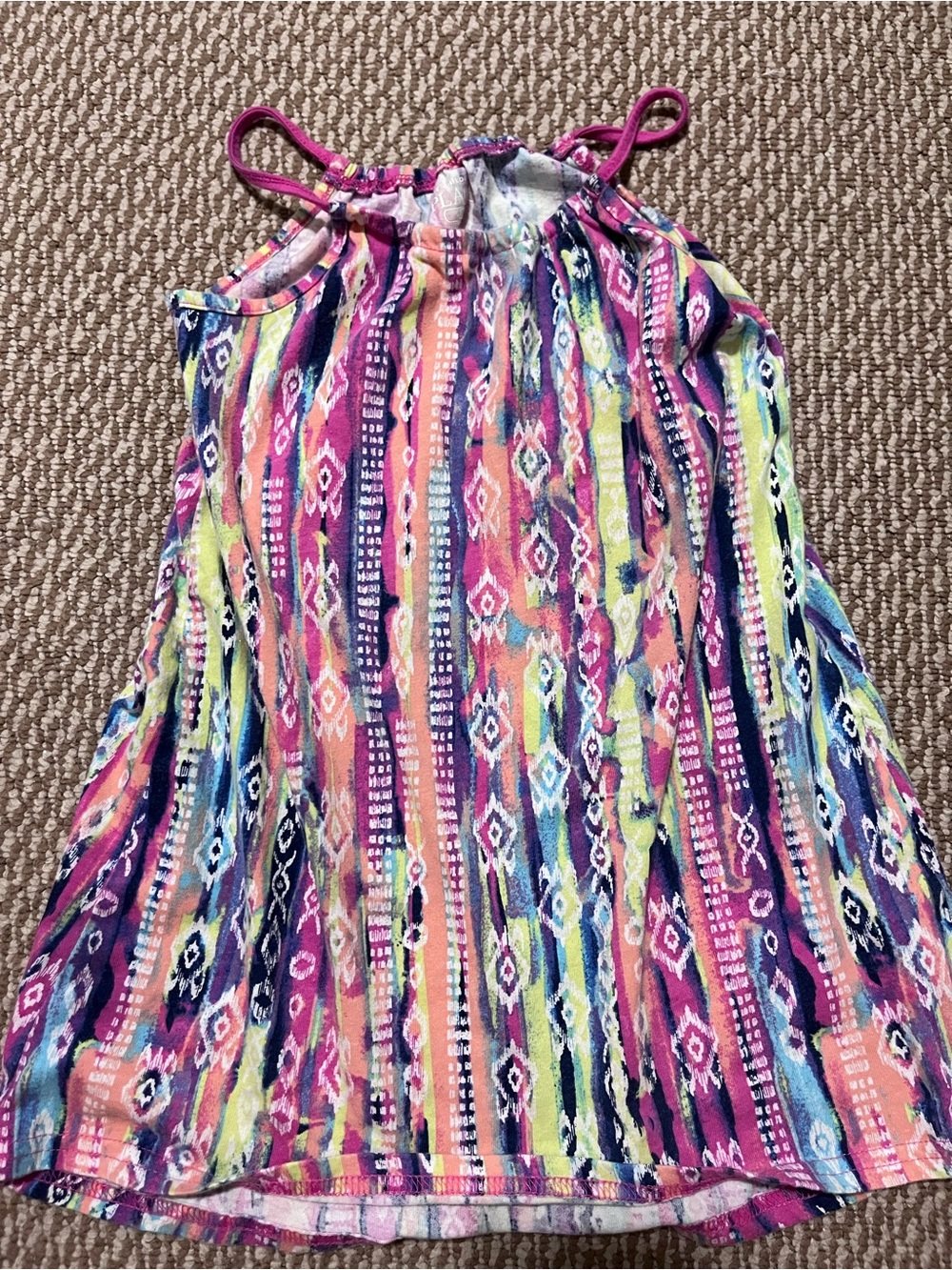 Girls 3T the childrens place Colorful Striped  Halter Sundress